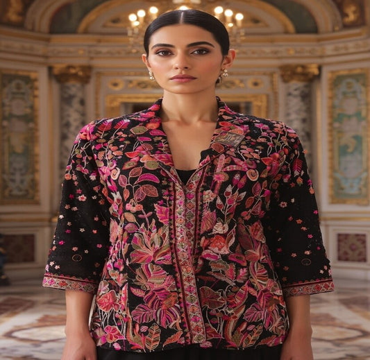 The Designer Kashmiri Style Koti Ready to Wear Dress