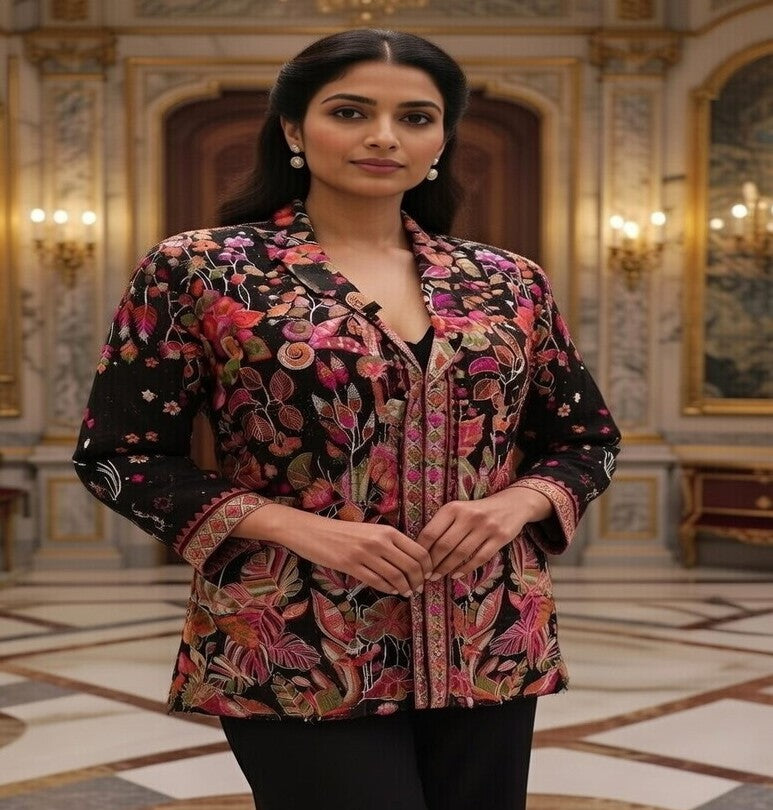 The Designer Kashmiri Style Koti Ready to Wear Dress