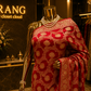 "The Maharani Crimson" Banarasi Chiffon Saree