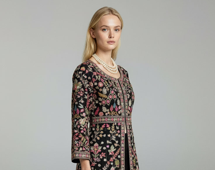 The Designer Pakistani Long Koti Style Ready to Wear Dress