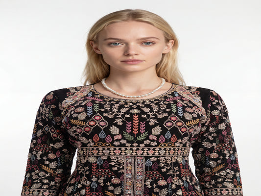 The Designer Pakistani Long Koti Style Ready to Wear Dress