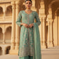 The Designer Double Shade Front Open Style Ready to Wear Dress