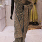 “The Antique Olive Gold" Luxurious wedding Wear Saree