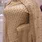 “The Ceramic White” Premium Designer Saree with Veil