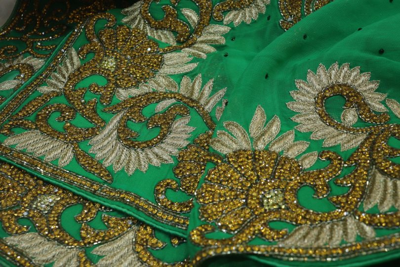 “The Emerald Green” Premium Designer Saree