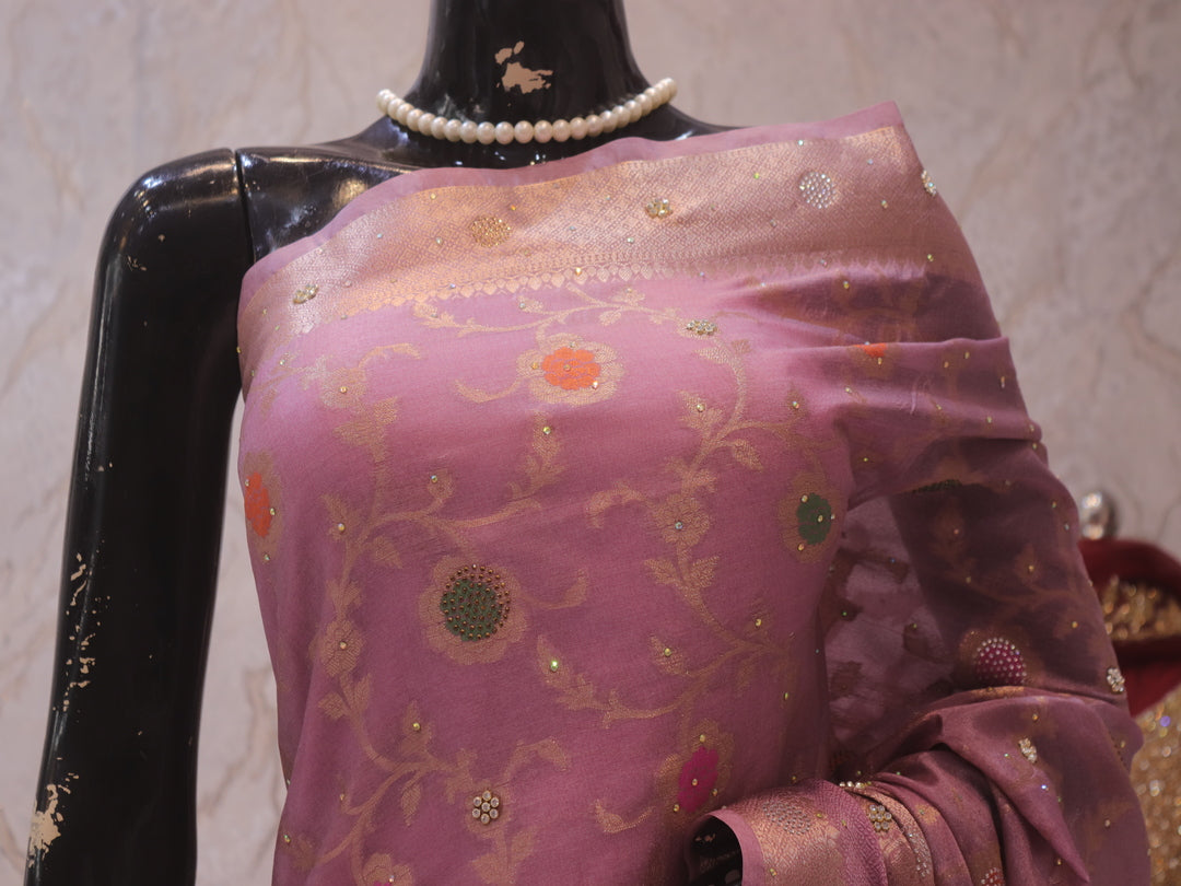 “The Lilac” Premium Banarasi Silk Saree