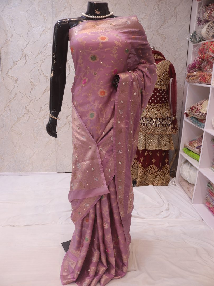 “The Lilac” Premium Banarasi Silk Saree