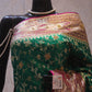 “The Persian Green Duet” Premium Banarasi Silk Saree