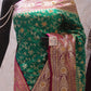 “The Persian Green Duet” Premium Banarasi Silk Saree