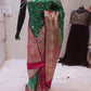 “The Persian Green Duet” Premium Banarasi Silk Saree