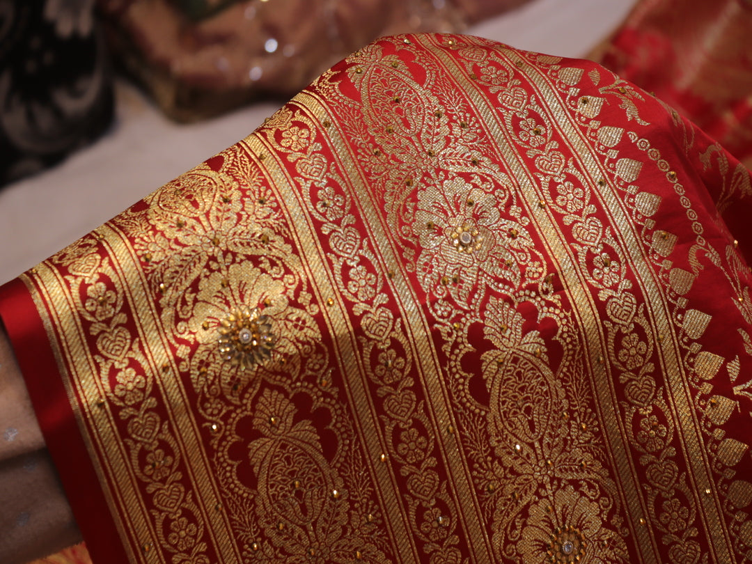 “The Pink Duet” Premium Banarasi Silk Saree