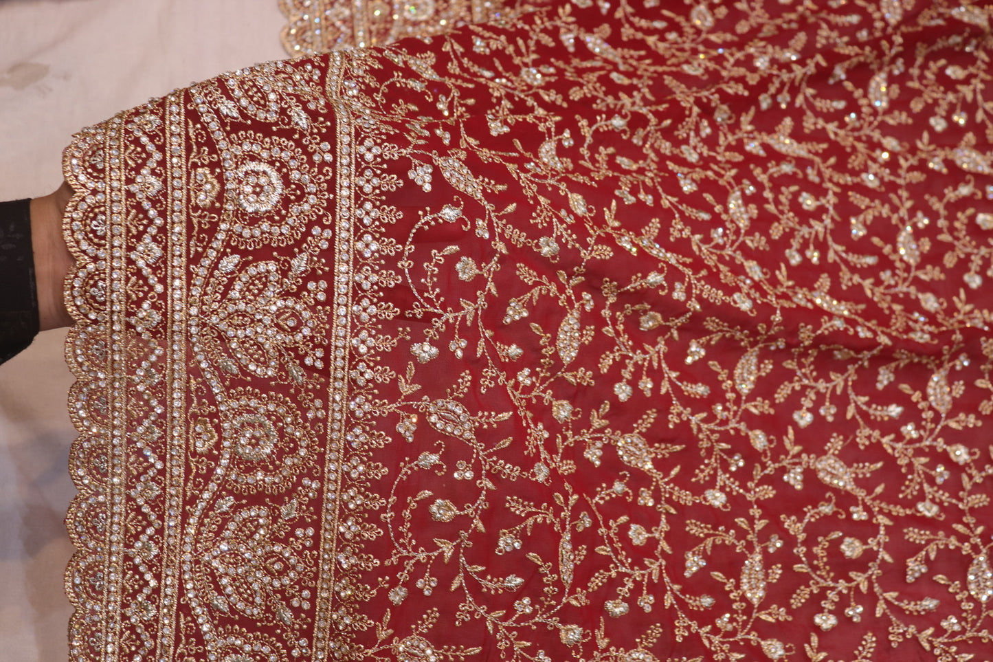 "The Royal Maroon" Vol 2 Bridal Saree with Veil
