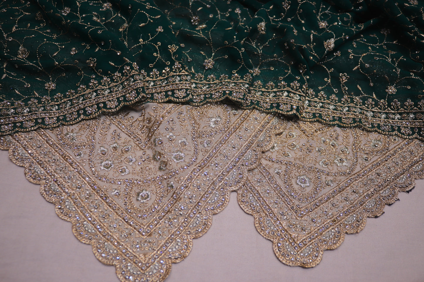 “The Pearl White” Premium Designer Saree with Veil