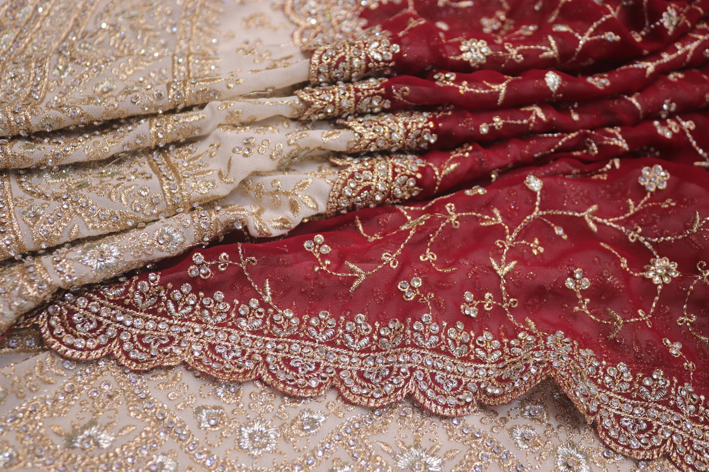 “The Floral White” Vol 2 Premium Designer Saree with Veil