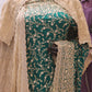 "The Persian Green Duet" Vol 3 Premium Designer Saree with Veil