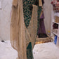 "The Persian Green Duet" Vol 3 Premium Designer Saree with Veil
