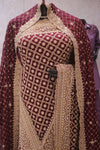“The Wine Splash” Vol 2 Premium Designer Saree with Veil