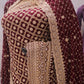 “The Wine Splash” Vol 2 Premium Designer Saree with Veil