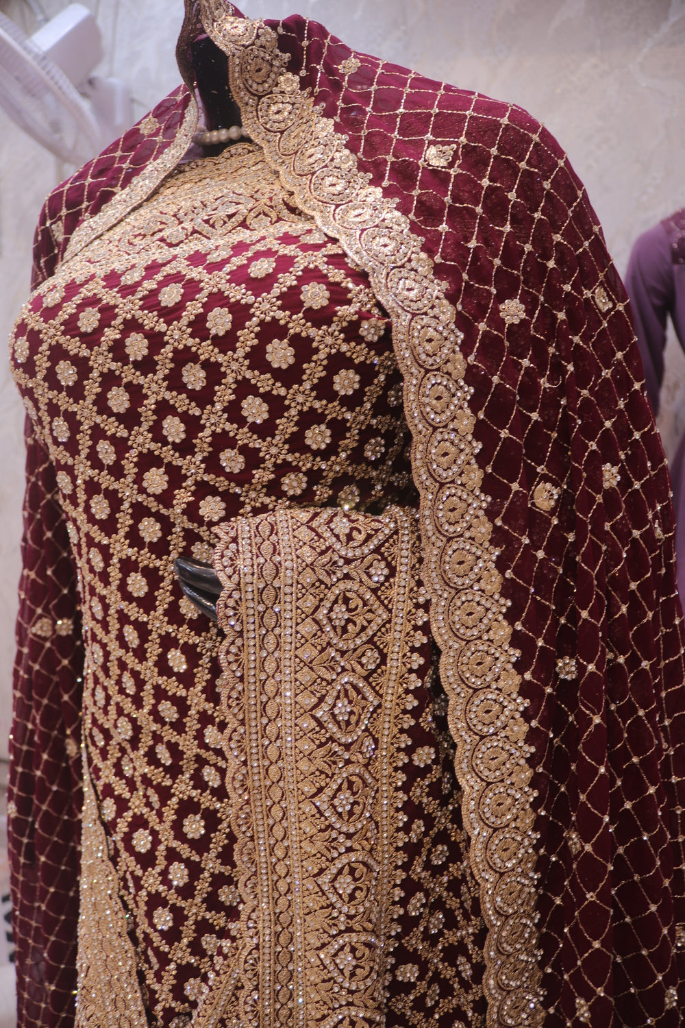 “The Wine Splash” Vol 2 Premium Designer Saree with Veil