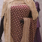 “The Wine Splash” Premium Designer Saree with Veil