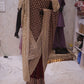 “The Wine Splash” Premium Designer Saree with Veil