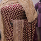 “The Wine Splash” Premium Designer Saree with Veil