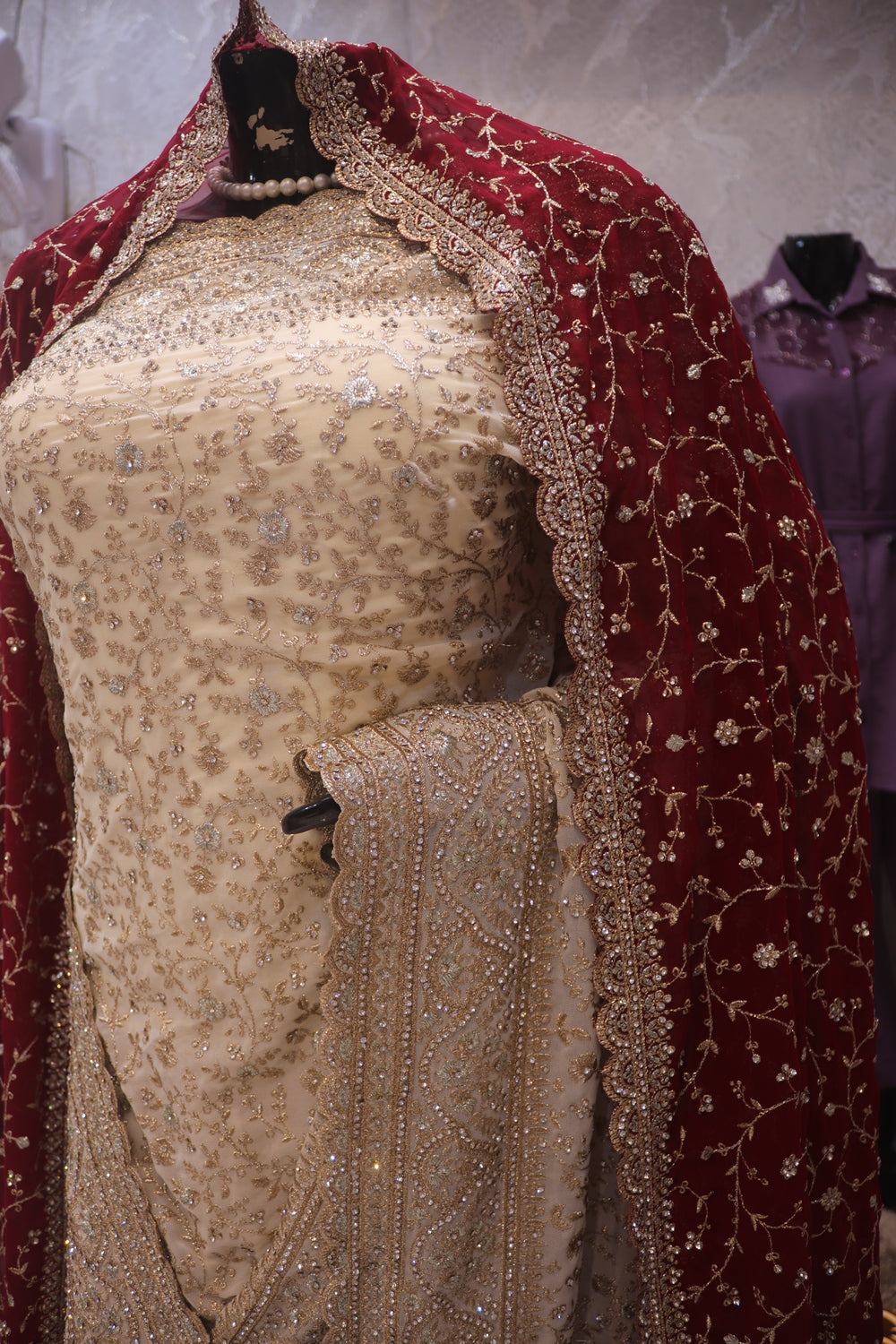 “The Floral White” Vol 2 Premium Designer Saree with Veil