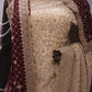 “The Floral White” Premium Designer Saree with Veil