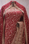 "The Royal Maroon" Vol 2 Bridal Saree with Veil