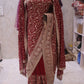 "The Royal Maroon" Vol 2 Bridal Saree with Veil
