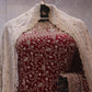 "The Royal Maroon" Bridal Saree with Veil