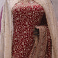 "The Royal Maroon" Bridal Saree with Veil