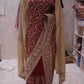 "The Royal Maroon" Vol 2 Bridal Saree with Veil