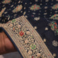 “The Midnight Blue” Premium Banarasi Chiffon Saree