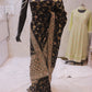 “The Raven Black” Premium Banarasi Silk Saree