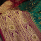 “The Persian Green Duet” Premium Banarasi Silk Saree