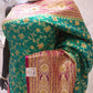 “The Persian Green Duet” Premium Banarasi Silk Saree