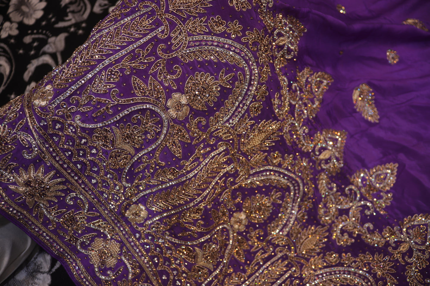 “The True Purple” Premium Handcrafted Designer Saree