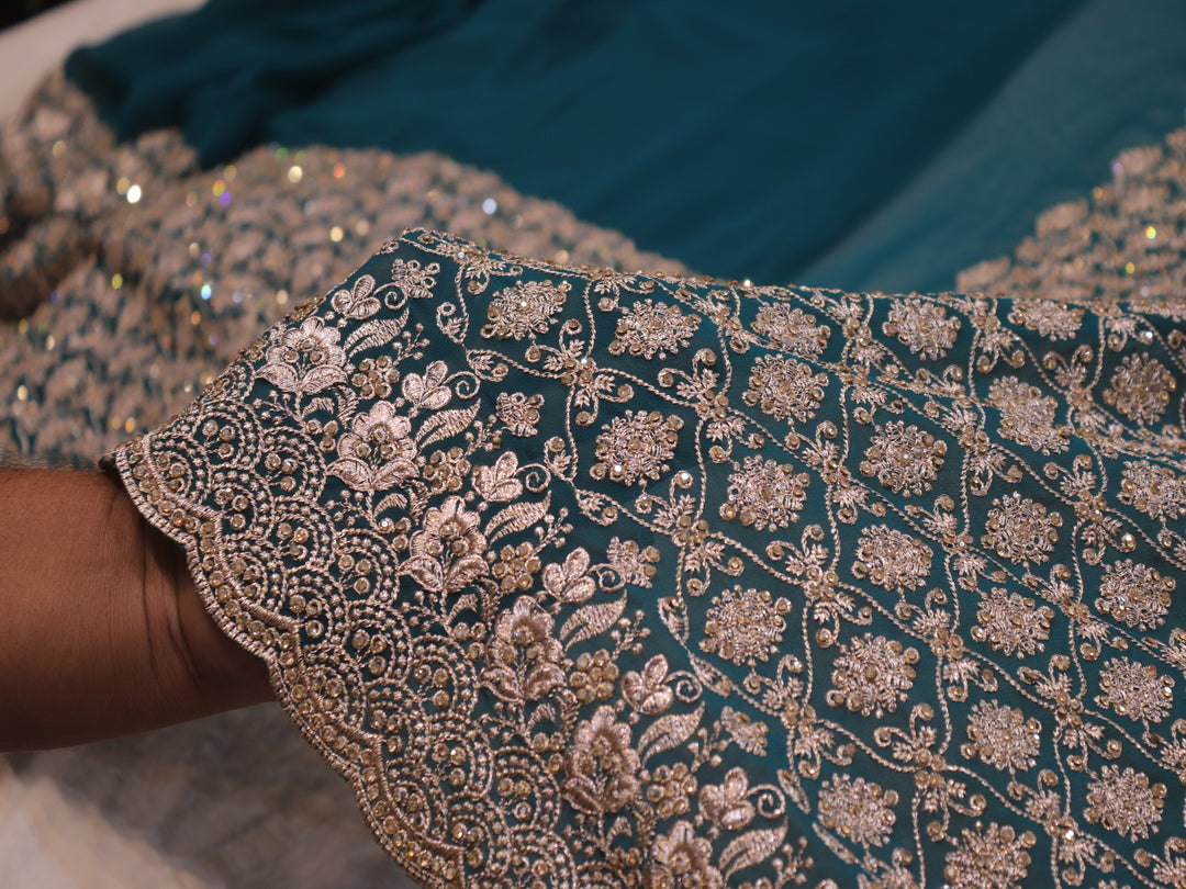 “The Cerulean Blue” Premium Designer Saree