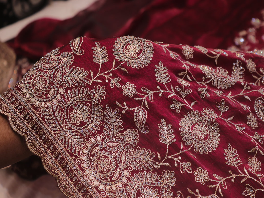 “The Mulberry Splash” Premium Designer Saree