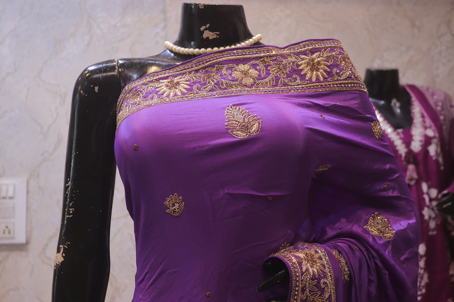 “The True Purple” Premium Handcrafted Designer Saree
