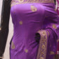 “The True Purple” Premium Handcrafted Designer Saree