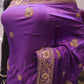 “The True Purple” Premium Handcrafted Designer Saree