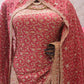 “The Salmon Pink” Premium Designer Saree with Veil
