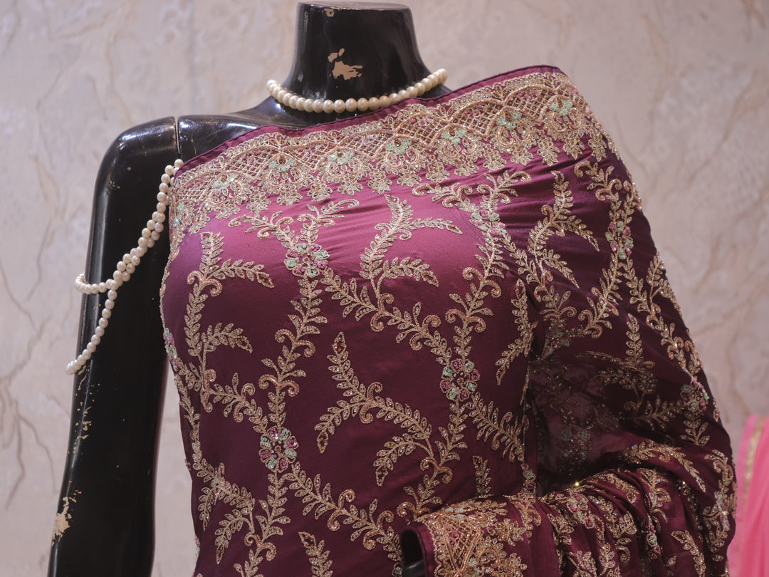“The Royal Purple” Premium Designer Saree