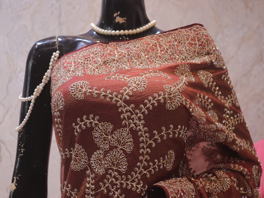 “The Rosewood” Premium Designer Saree