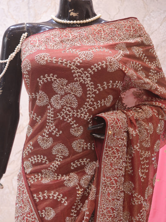 “The Rosewood” Premium Designer Saree