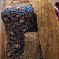 "The Aquamarine Blue" Premium Grand Wedding Saree with Veil