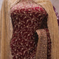 "The Dark Burgundy" Vol 3 Bridal Saree with Veil