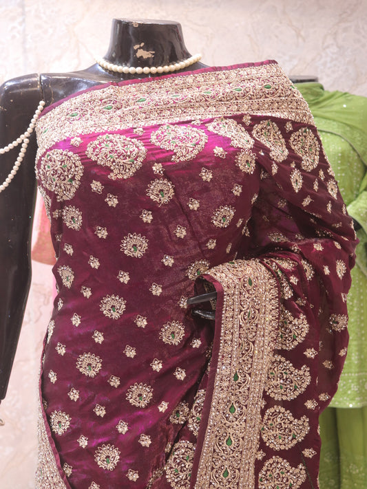 “The Wine” Premium Designer Saree